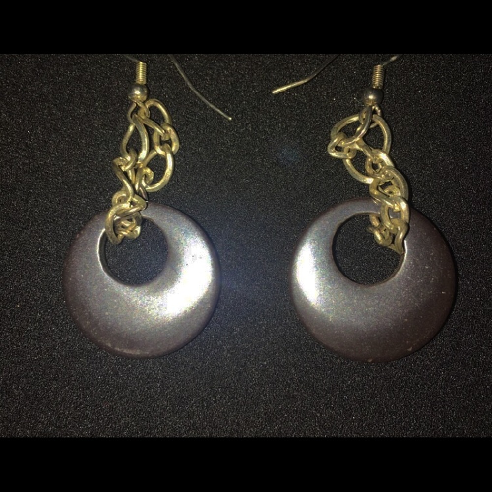 handmade retro dangle hoops